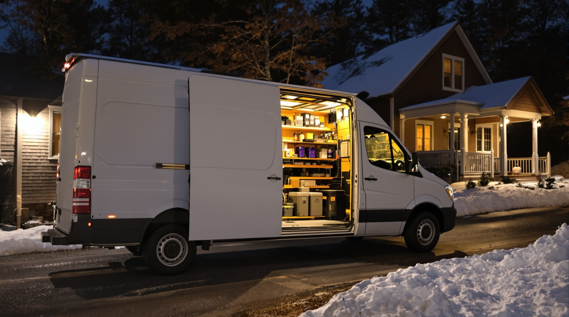 repair van night, Andrus Power Solutions